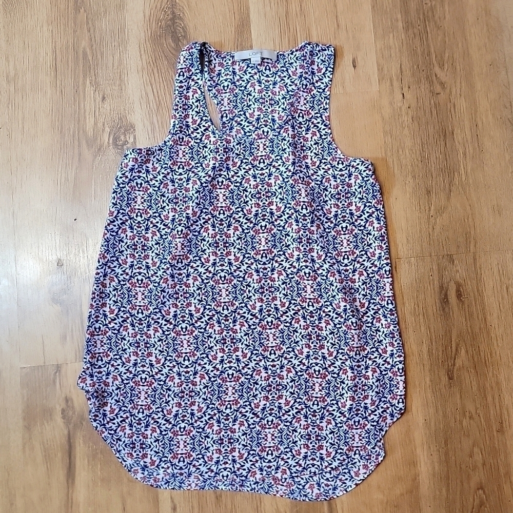 3/$15 LOFT Floral Racerback Tank